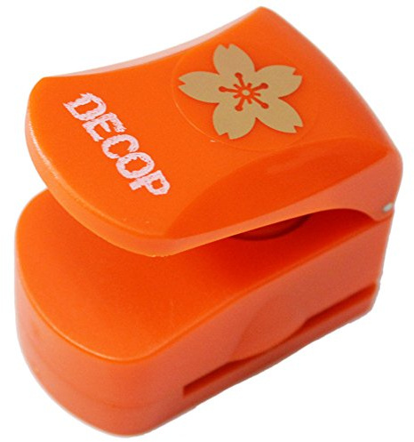 DEOCOP Perforatrice en relief 25 mm Motif fleurs de cerisier Sakura Petit modèle
