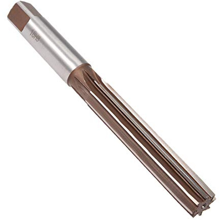 sourcing map Hand Reamer 18mm Alloy Tool Steel H8 8 Straight Flutes Hand Milling Cutter Tool Metric Reaming Drill Bit for Metal