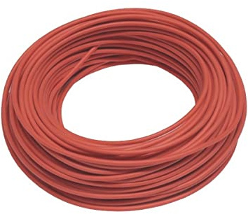 Xenterio SiF Silikon-Schaltlitze, flexibel, hitzebeständig/kältebeständig, 2,5mm², 10m, rot