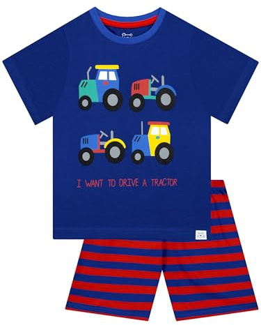 Harry Bear Boys Tractor Short Pyjamas Blue Age 18 to 24 Months