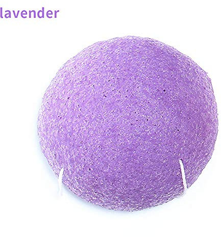 1pc Konjac Facial Sponge Natural Activated Ingredient Face Cleansing Sponge Exfoliating Tool Loofah Puff Body Shower Sponge(lavender Purple)