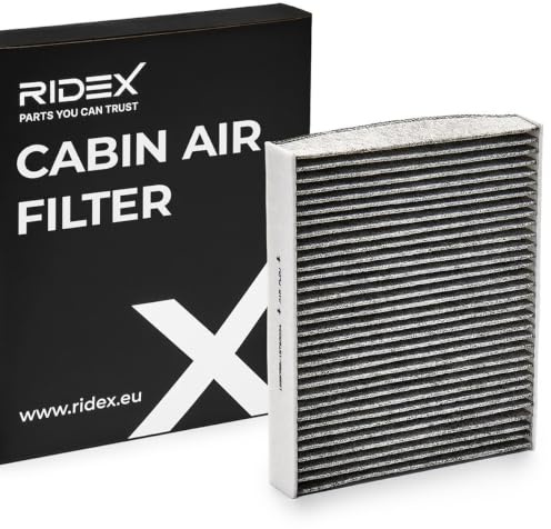 RIDEX 424I0496 Innenraumfilter Pollenfilter Aktivkohlefilter Höhe: 35 Breite: 224 Länge: 256 Kompatibel mit VW POLO 9N Polo Schrägheck 6R1, 6C1 Fox Schrägheck 5Z1, 5Z3, 5Z4 Polo Limousine 9N4