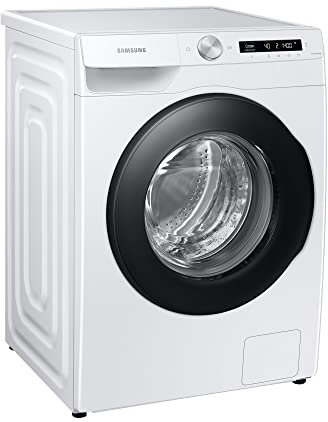Samsung WW80T504AAW/S2 Waschmaschine, 8 kg, 1400 U/min, Ecobubble, SimpleControl-Bedienkonzept,WiFi-SmartControl, Hygiene-Dampfprogramm, Weiß