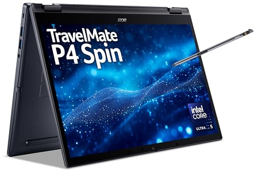 acer TravelMate P4 Spin 14 TMP414RN-54 Commercial Laptop - Intel Core Ultra 5 125U, 16GB, 512GB SSD, Integrated Graphics, 14 WUXGA IPS Touchscreen, Windows 11 Pro, Blue