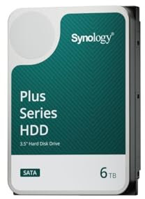 Synology 6 TB HAT3300 HDD – 1 Million Stunden MTBF, 180 TB/Jahr Arbeitslast, 5400 PRM