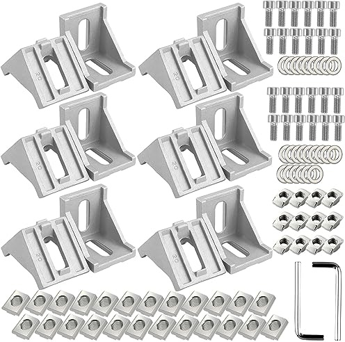 GIAK 40 x 40 Eckwinkel Aluprofil 12 x Winkel aus Aluminium Nut Winkel