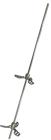 Cosmostar - Mélangeur mélangeur en acier inoxydable avec ailes extensibles - 208 l - Mélangeur de peinture - Outils avec 3 pales (2 ailes)