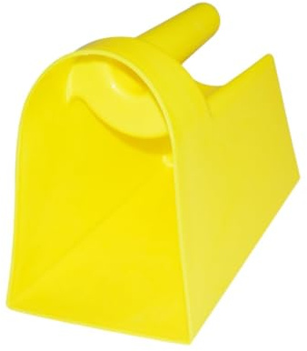 Fenteer Robuster Getreideschaufel, geschlossene Futterschaufel, Tierfutterschaufel für Vieh, Pferde, Siedler