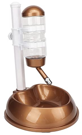Wasserspender für Haustiere, Stehend, Multifunktional Höhenverstellbar Automatischer Wasserspender für Haustiere mit Abnehmbarer Stange für Katzen, Hunde, Mehrere Haustiere