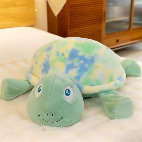 Kuscheltier SchildkröTe, SchildkröTe PlüSchtier, SchildkröTe Kuscheltier, SchildkröTenpuppe Mit Niedliche Puppen FüR Jungen Und MäDchen (40 cm,Grün)