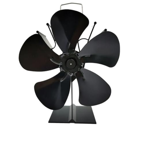 Ventilador Estufa Leña Ventilador de Chimenea de 7/5/4 aspas Ventilador de Estufa Alimentado por Calor Ventilador de Estufa de leña Quemadores de Chimenea silenciosos Distribución de Calor alimentada