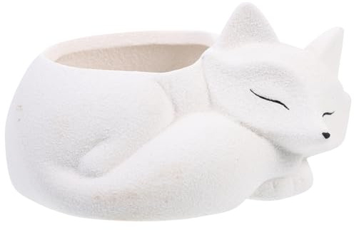 Toddmomy Pot De Fleurs Céramique Motif Animal De Dessin Animé pour Plantes Décoration De Bureau Ou Jardin