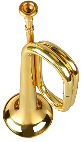 Zenithaur C Key -Trompete, einfaches Spielen von militärischem Style Messing Instrument mit Mundstück - geeignet für Anfänger und Bugle -Spieler (Gold)