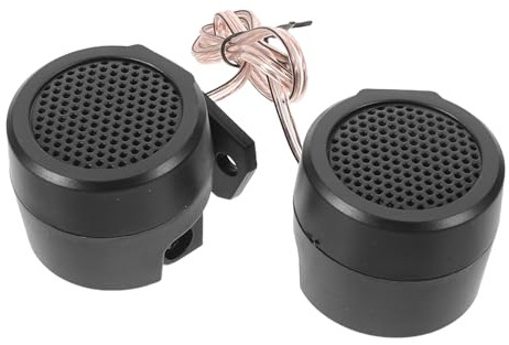 CVUTOVO Tweeter a Cupola per Auto 500w Set da 2 Mini Altoparlanti a Tromba per Impianto Stereo Portiera, Potenziatore Audio Compatto per Musica e Clacson Auto Suono Cristallino e