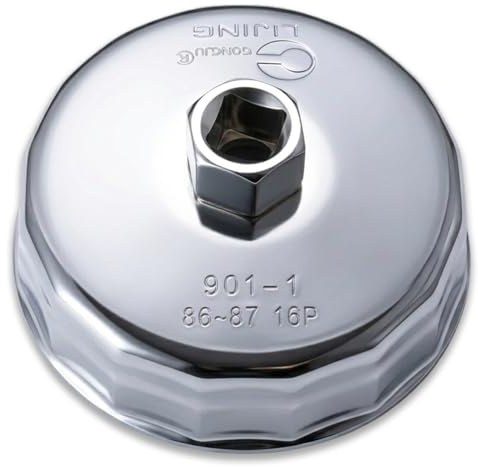 86mm 16 Flutes Oil Filter Wrench Cap Tool Compatible With BMW, Volvo & More