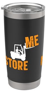 Storemen Conductor de montacargas Operador de carretilla elevadora de almacén Vaso térmico de acero inoxidable de doble pared