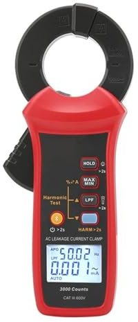 Resistance meter, Leakage Current Clamp Meter 60A AC Digital Ammeter True RMS PEAK Hold Bluetooth,Multimeter