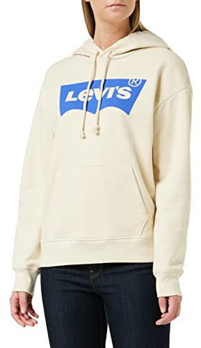 Levi's Damen Graphic Standard Hooded Sweatshirt Hoodie, Batwing Angora, M