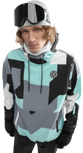 SIROKO - Veste de Snowboard W1 Ushuaia - L - Turquoise/Gris
