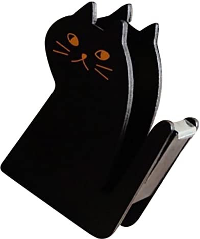MAGICLULU Klebebandspender Katze Aus Holz Retro Tisch Klebebandhalter Mit Bandschneider Glatte Kanten Praktisch Für Büro Schule Und Zuhause