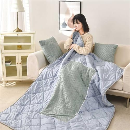 Hixingo Reisedecke und Kissen 2 in 1, Reisedecke mit Kissen Set Multifunktionale Reise Decke und Kissen 2 in 1 Weichem Flugzeug Verwandlungskissen für Urlaub, Camping (50 * 50cm,Grün)