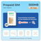 EIOTCLUB Carte SIM Prépayée pour Caméra de Surveillance, Caméra de Chasse, WiFi Router, 5G/4G LTE, Compatible avec Les réseaux Bouygues, Orange, Digicel et Free Mobile, Carte SIM Uniquement données
