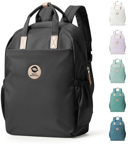 HYC00 Mochila Escolar Mochilas Escolares Adolescentes Mochilas Colegio,Ligera Mochila Escolar Mujer Mochila Universitaria Mochila portatil 14 pulgadas Mochila Instituto,Negro
