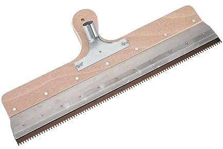 Großflächenrakel, 560mm Flächenrakel, 2mm Zahnbreite 5mm Zahnhöhe 4mm Zahn-Lückenbreite, Flächenspachtel Stehrakel Rakel mit Steckvorrichtung