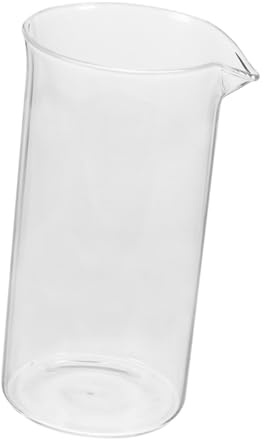 IMIKEYA Glass Press Coffee Beaker Replacement Accessory 600ml Borosilicate Glass Carafe Lid with Handle Filter for Espresso and Tea Brewing Suitable for Cafetiere Press Brewers