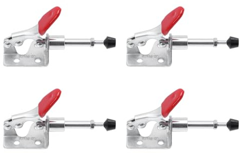 HONMEET Morsetto a Ginocchiera Push-pull 4 Pezzi, Morsetto Orizzontale ad Azione Rettilinea Fissaggio Rapido, Utensile Manuale Compatto per Saldatura e Assemblaggio Elettronico