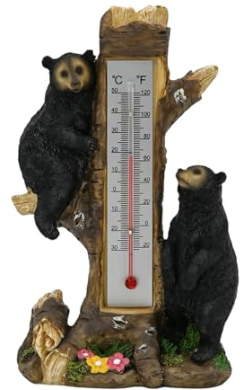 Termometro da Esterno - Decorazione con Indicatori a Doppia | Monitor Per Il Controllo Della Temperatura Interna,per Giardino Balcone Garage Prato Patio Cortile Esterno