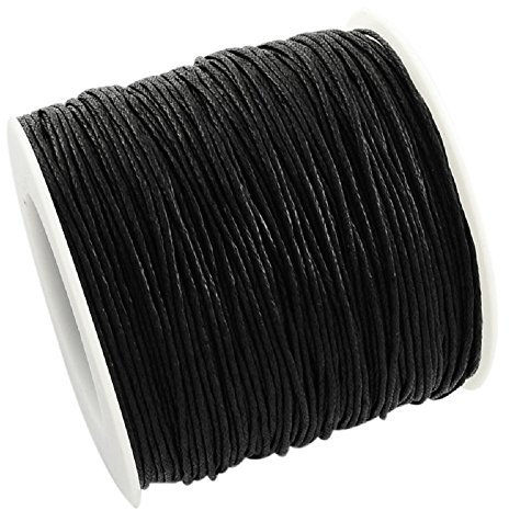 L'attrape-rêve - Cordoncino in cotone cerato, spessore: 1 mm, 5 m, colore. nero