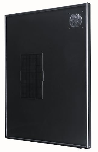 Calentador de aire solar Calefacción Aire acondicionado Ventilador de escape Panel Deshumidificador Bomba calor Ventilación pequeña Taller verano casa de vacaciones jardín Habitación Chalets OS32