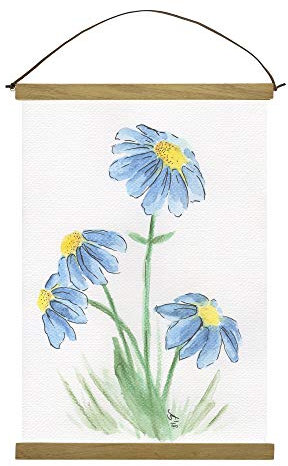 Gufri Bilderrahmen DIN A4 A5 Holz Posterleiste Bilderleiste Holzrahmen Posterschiene Poster-Rahmen Plakatschiene Fotoleiste Wechselrahmen 21 cm Teak