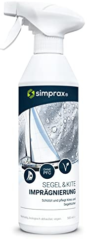 simprax® Segel & drakimpregnering – söt- och saltvattenbeständig impregneringsspray för segeldukar och drakar – UV-stabil