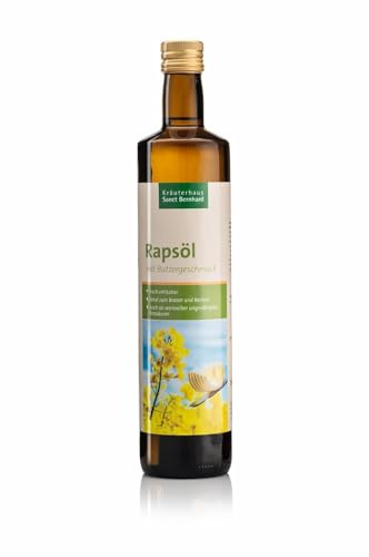 Sanct Bernhard Rapsöl mit Buttergeschmack, reich an wertvollen ungesättigten Fettsäuren, 750ml
