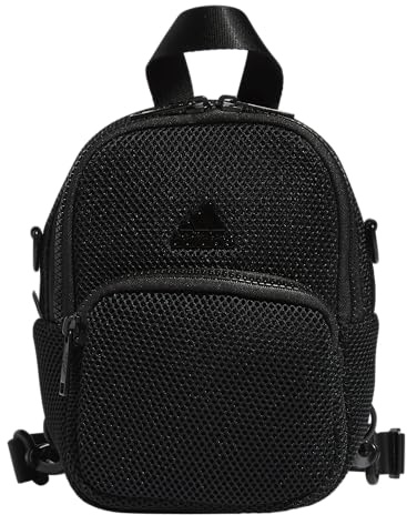adidas Damen Airmesh Convertible Mini-Rucksack-Umhängetasche, Schwarz, Einheitsgröße, Airmesh Convertible Mini Rucksack – Crossbody Bag