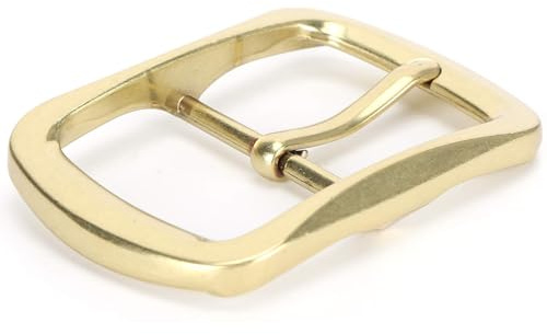 HERCHR Anticato Fibbie da cintura con ardiglione, 40 mm uso intensivo solida ottone Fibbia Cintura Uomo (#3)