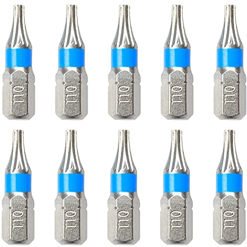 10 TORX Bits TX aus S2 Stahl T10 Schraubendreher Bit-Satz