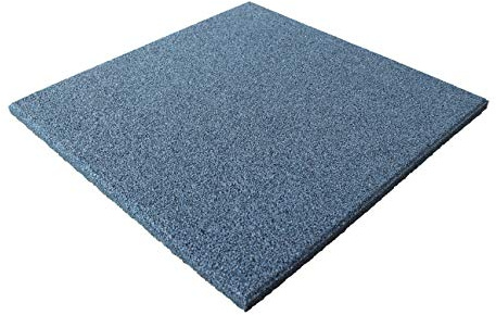 LANDGRID Fallschutzmatten Grau 50x50x2,5cm Gummimatten Spielplatzmatte Schaukel Rutsche Spielturm Outdoor Indoor Fitness Gymnastikmatte