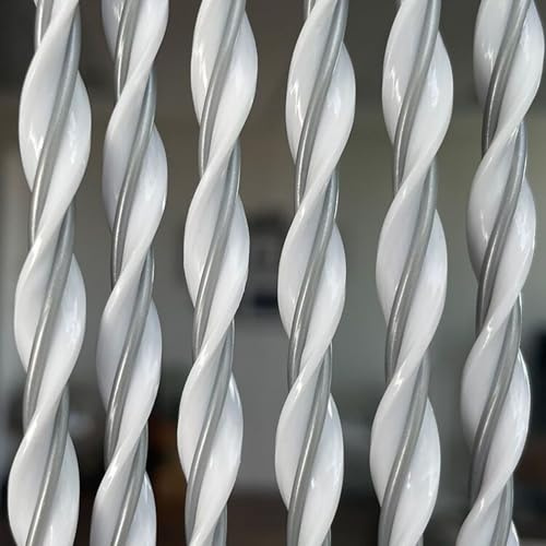 Trente Tenda a zanzariera - varie dimensioni e colori, zanzariera per porta balcone, protezione dagli insetti Bianco/Grigio 120 x 230 cm