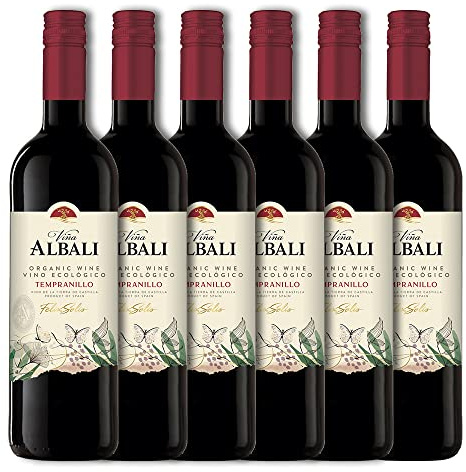 Viña Albali Tempranillo Orgánico - 6 Botellas x 750ml - Total:4500ml