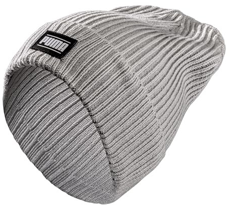 PUMA Ribbed Classic Cuff Beanie, Unisex Mütze, Ash Gray, 024038