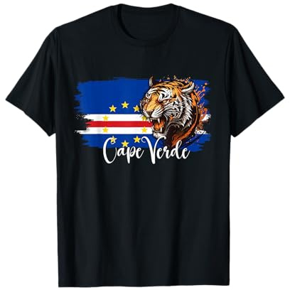 Cape Verde flag tshirt, Cape Verde map, Cape Verde for women T-Shirt