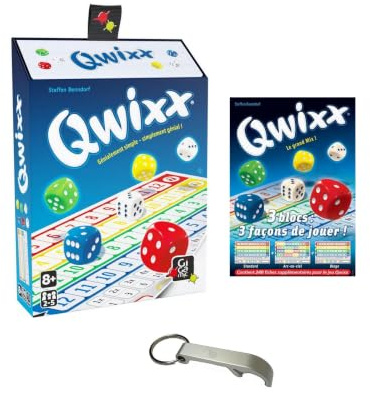 Qwixx Set + Qwixx Nachfüllpack + 1 Flaschenöffner EUR Blumie (Qwixx + Nachfüllpack)