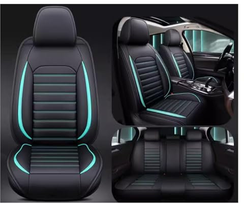 Auto Sitzbezüge Sets Für Skoda Fabia 2000-2018 2019 2020 2021 2022 2023 2024, PU Leder Autositzbezüge | Wasserdicht Atmungsaktiv Schonbezüge Autositz Sitzschoner Zubehör | Wasserdichtes Komfortabler (