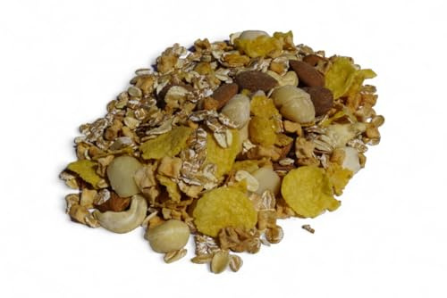 NUSS POWER 5-KORN BIO Müsli I Cashew I Macadamia I Paranuss I Mandeln I ohne Zuckerzusatz (enthält von Natur aus Zucker) I Vegan I 2500g