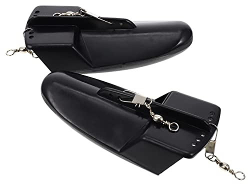 BELLIFFY Lot De 2 Planches De Plongée Pivotantes pour Pêche en Haute Mer Leurre Réaliste Outil De Pêche À La Traîne pour La Pêche Récréative en Mer