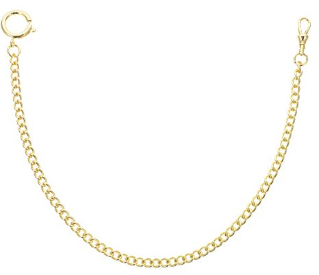COLLBATH Hosenkette Vergoldet Metall Kette Mit Rundhaken Kleiderschnallenkette Für Westen Und Abendgarderobe Erwachsene Jeans Schmuck