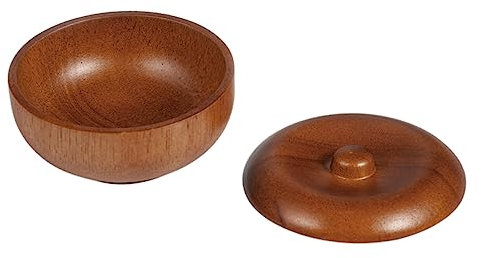 BELLIFFY 1stück Holz Rasierseifen-schüssel Mit Deckel Praktische Rasierschale Für Männer Für Nassrasur Einfach Zu Verstauen Geeignet Für Zuhause Und Friseursalons